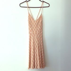 Urban Outfitters knit blush mini dress